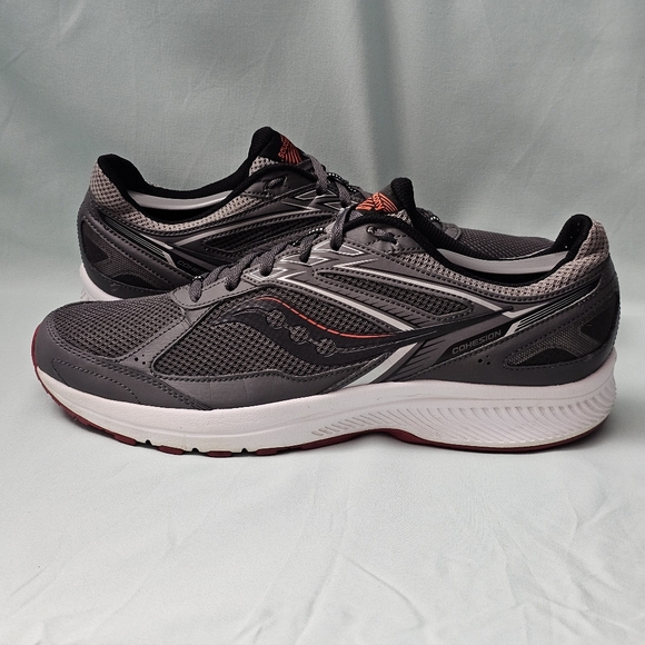 Saucony Cohesion 14 Running Shoes Mens Size 13 M Gray Lace Up Athletic Sneakers